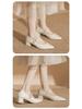 Elegant French Pearl Mary Jane Heels - Retro Hong Kong Style Skirt & Cheongsam Match