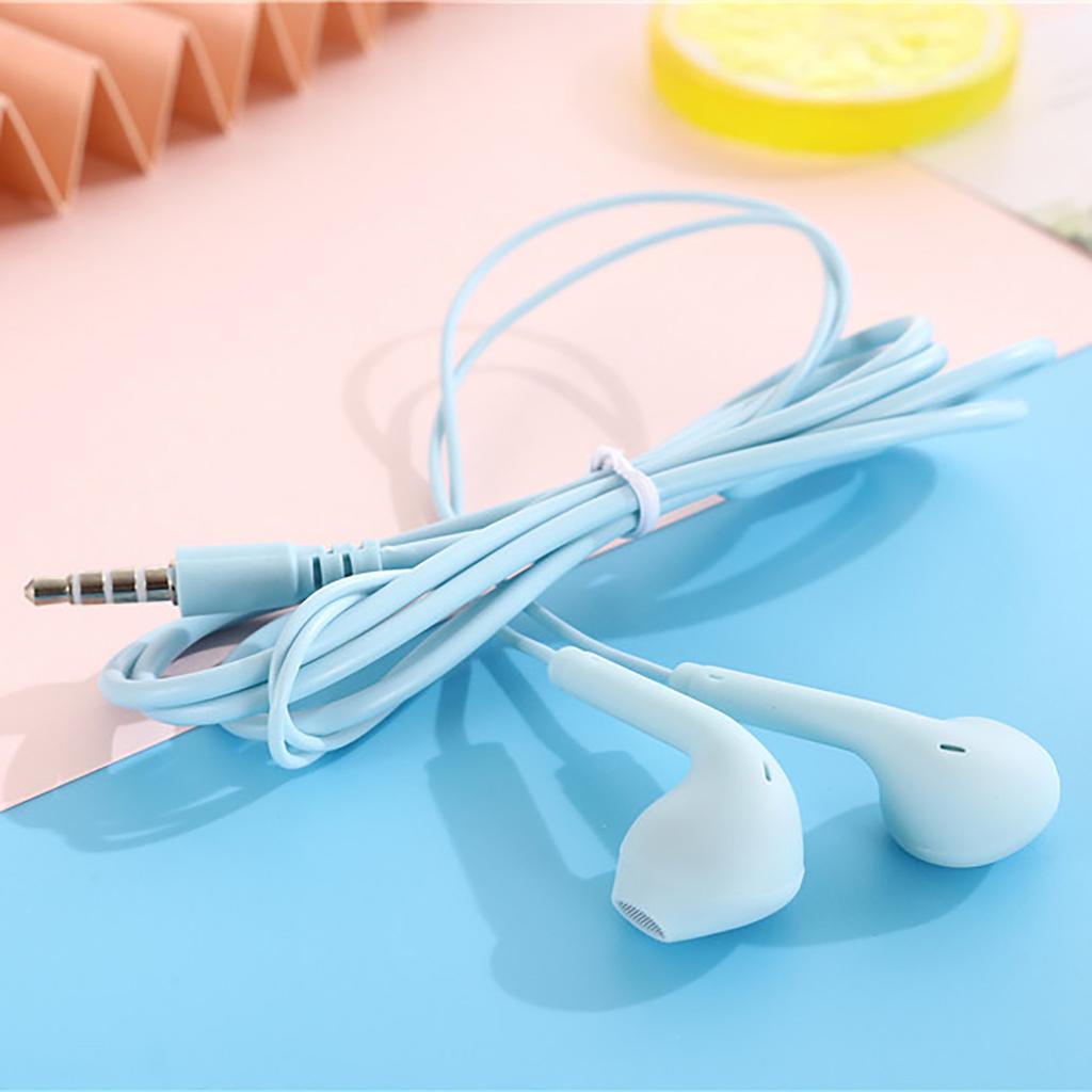 U19 Macaron Candy Series Stereo High Bass 3.5mm Headset With Microphone Earphone