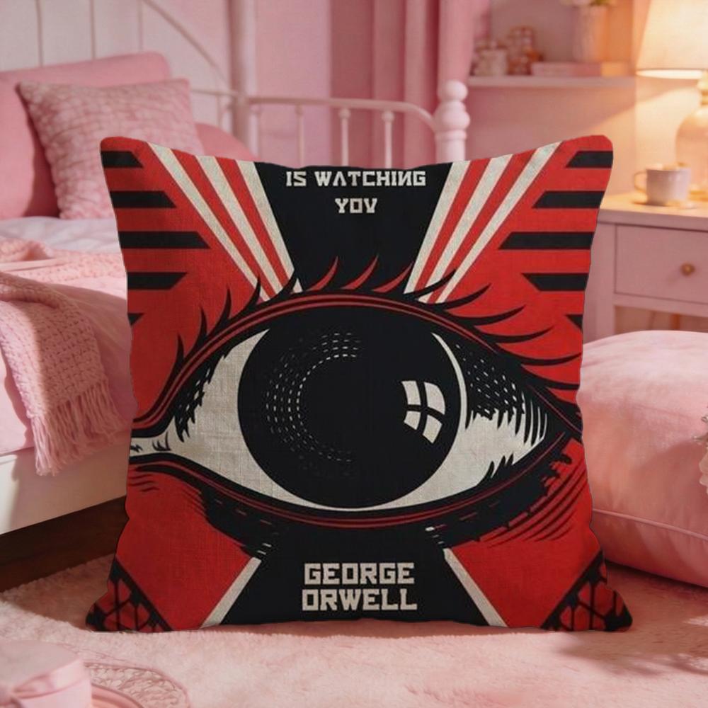 Nineteen FightyFour Cushion Cover Premium Comfort Reversible Pillow Cove Two In One Design For Any Room Car Interior