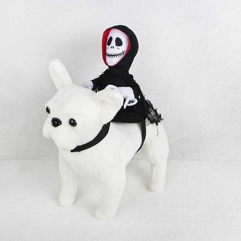 Cute Ghost Costume for Dogs Pet Halloween Holiday Accessories Hooded Coat Ghost Theme Coat Photo Props