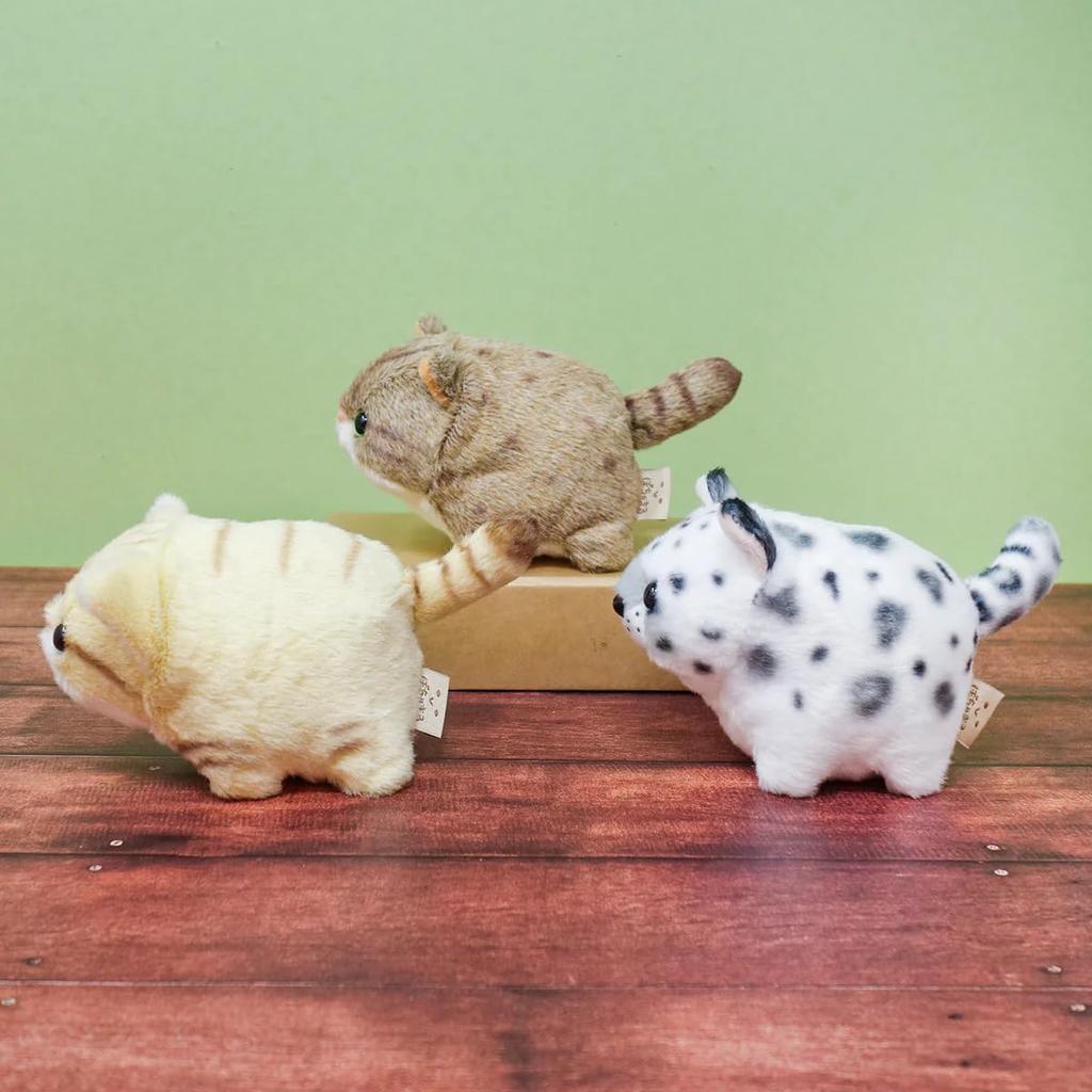 Naitou Design Pochamaru Feline Series (S) Sand Cat Plush Toy, Approx. 10cm Tall