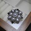 Vintage Baroque Pearl Openwork Brooch Corsage Clothing Accessory