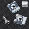 200pcs Set Manganese Steel UClips with Self Tapping Screws Kit Assortment Fixing Hardwares for Motor Vehicles