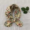Pastoral Lemon Fresh Literary and Versatile Silk Scarf Small Square Scarf New Scarf Fashionable Versatile Foreign Style Bag Head Scarf Scarf