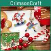 Festive Christmas Gift Acrylic Diy Painting Keychain Set With 15 Adorable Designs