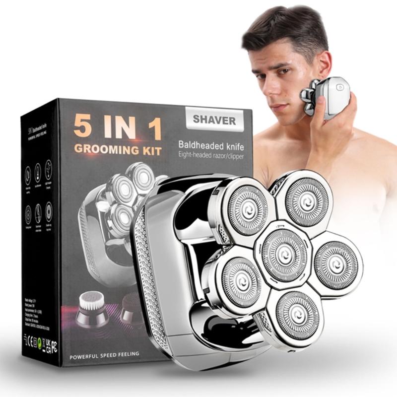 Multifunctional Bald Head Shaver 5 in 1 Electric Razors Head Shavers for Bald
