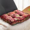 Marocký Vintage Zesílený Sedák Podložka na Židli do Domácí Kanceláře Podložka na Sedák do Výklenku Tatami Podložka Futon Podlahový Polštář Boho Dekor
