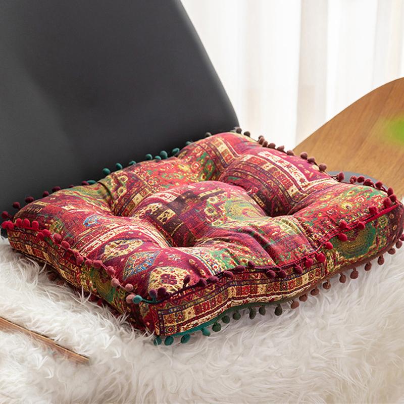 

Подушка для пола в стиле бохо, футон для медитации, эркерный коврик для татами, мягкая подушка для сиденья, подушка для офисного кресла в гостиной