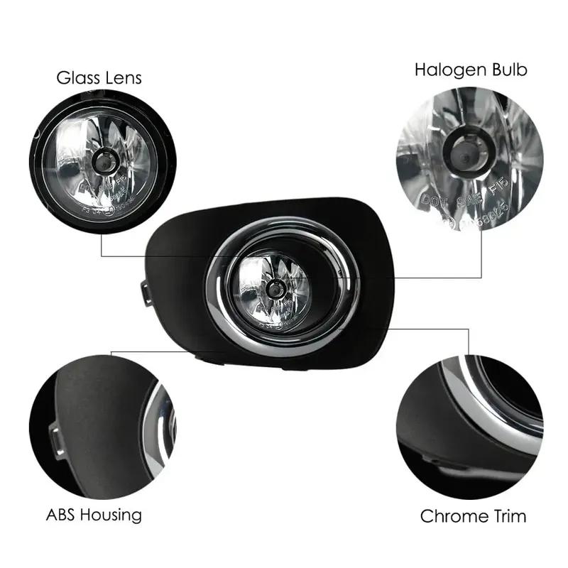 2PCS Car LED Fog Lamp For Mitsubishi Montero/ Pajero Sport 2010-14/L200/Triton 2013-15 Front Bumper Drive Light Assembly Kit 12v