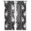 Mexico Festival Nation Tulle Curtains Sheer Printed Drapes for Living Room Bedroom Balcony Hall Home Decor