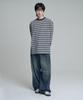 Mubeun Multi-Stripe Long Sleeve T-Shirt Black