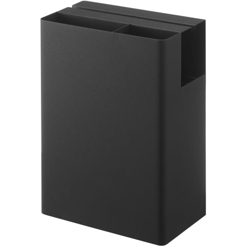Yamazaki Cleaner Tool Organizer, Black, Approx. W20 x D12 x H28cm, Tower Shape, Keeps Cleaning Tools Organized, Perfect for Storage, 5517