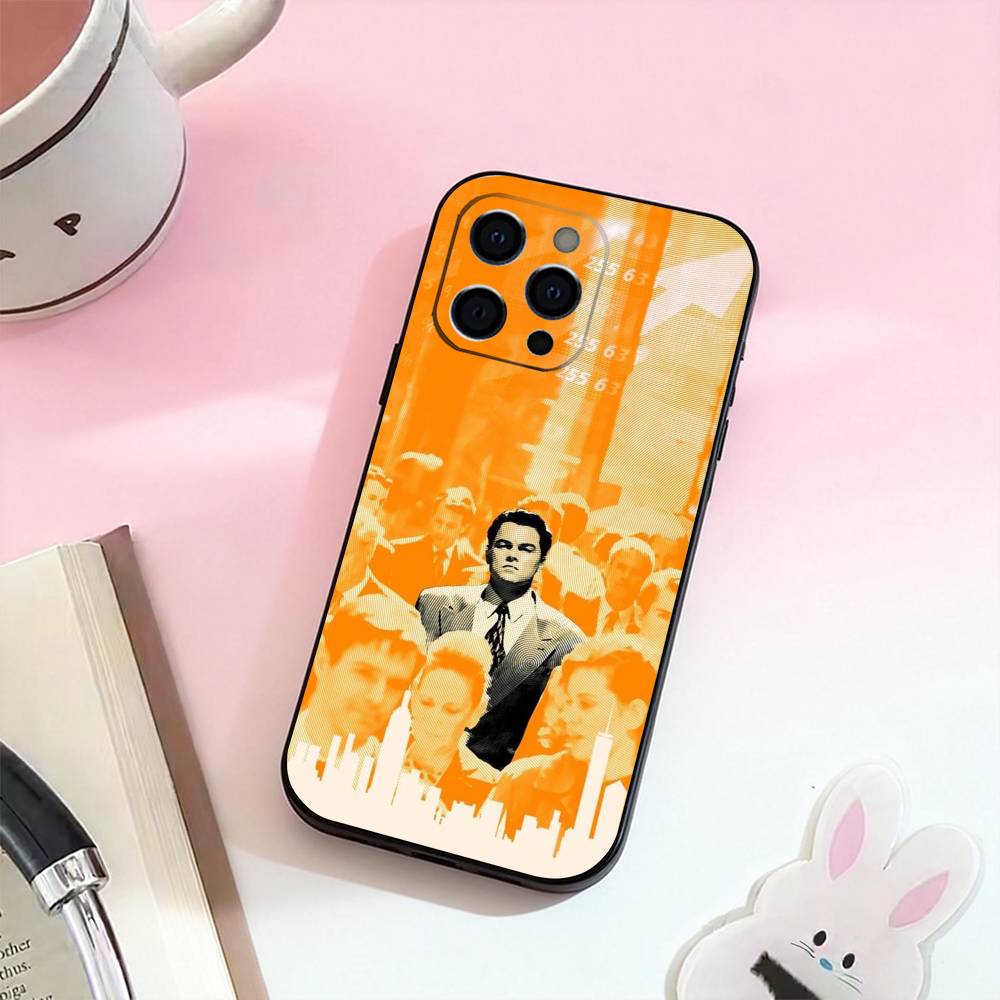 Film The Wolf of Wall Street-S Handyhülle Für iPhone 17,16,15,14,13,12,11 Plus,Pro Max,Weiche Silikon Schwarz Hülle