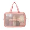 Clear PVC Waterproof Makeup & Toiletry Bag - Large Capacity Portable Organizer