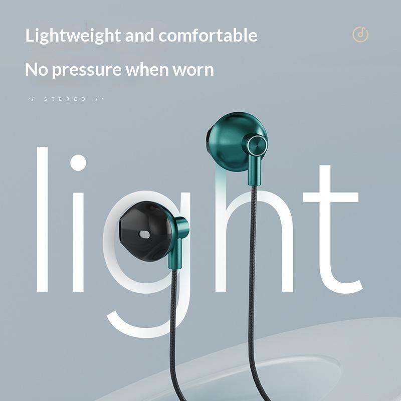 Type-C In-Ear Wired Karaoke Headphones 3.5Mm Stereo Music Earbud Handfree Headset Earphones With Mic