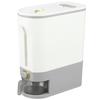 Rice Dispenser Transparent Sealed Press Type Grain Storage Box Rice Storage Bin for Kitchen Large