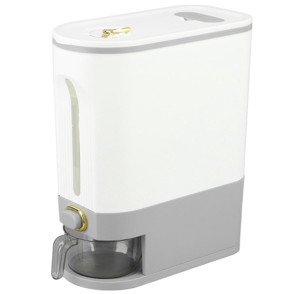 Rice Dispenser Transparent Sealed Press Type Grain Storage Box Rice Storage Bin for Kitchen Large