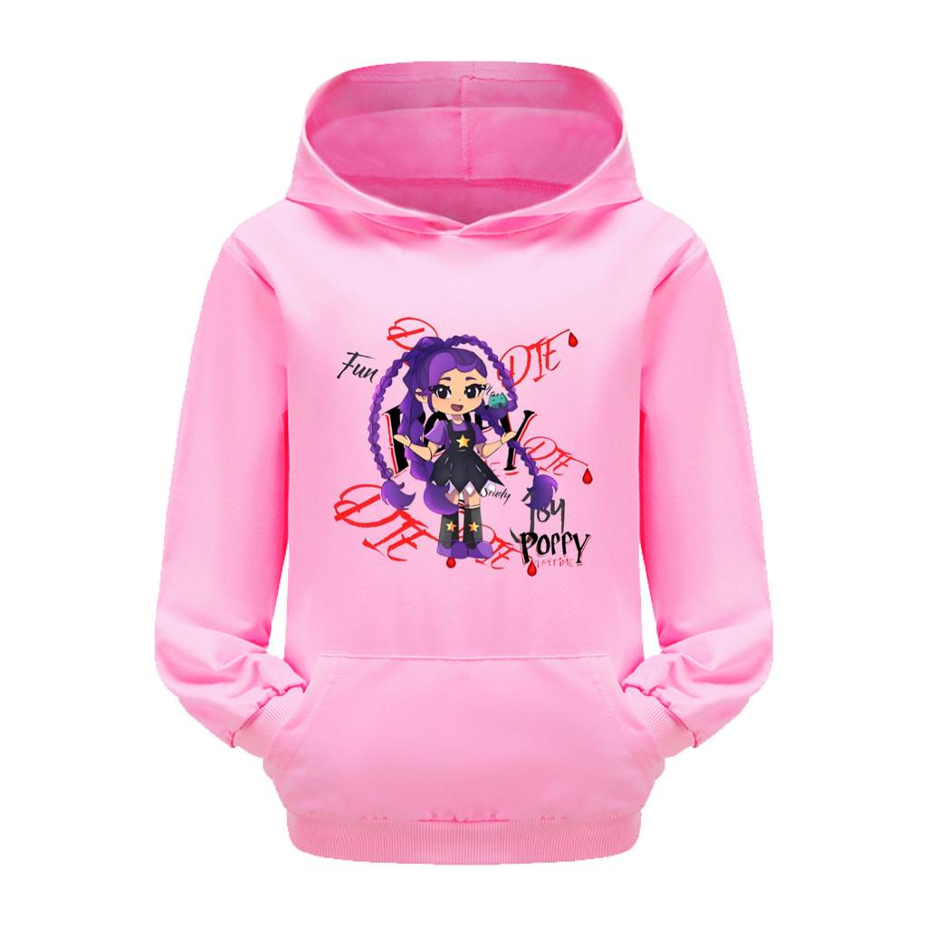5593 Kids Girls Lily Lovebraids Print Casual Long Sleeves Hoodies Puterwear Street Hoodie