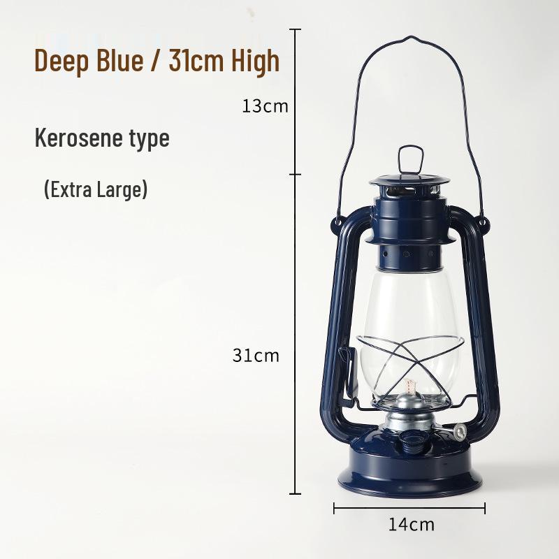 Retro Handheld Kerosene Lantern for Outdoor Camping and Decor