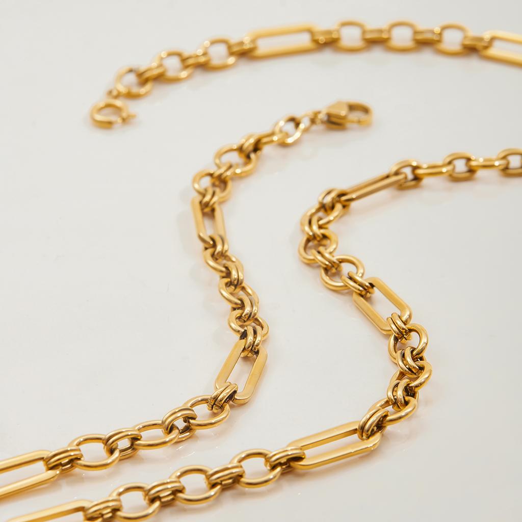 Yori Handmade 3:1 Chain Bracelet Stainless Steel 18K Gold PVD Plated Waterproof DIY Accessories New Gift