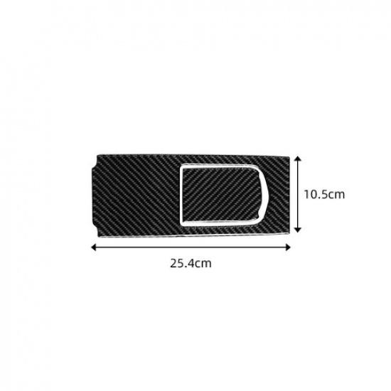 2pc Carbon Fiber Rear Seat Media Panel Sticker Trim For Porsche Panamera 2010-16