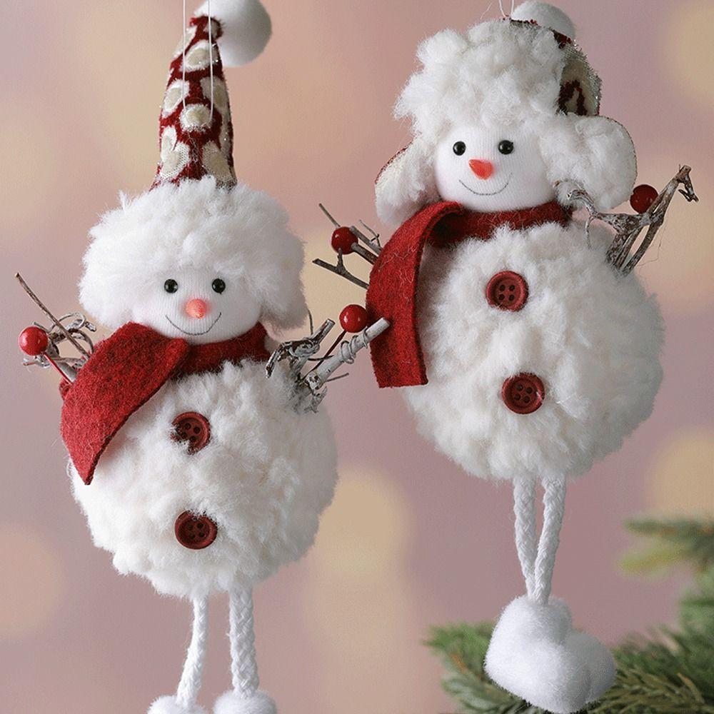 Cute Christmas Snowman Pendant Soft Christmas Tree Decorations  Home Xmas Decoration