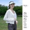 UPF 50+ Women's Summer Sun Protection Shawl: Ultra-Thin, Breathable, Anti-UV Ice Silk Jacket.