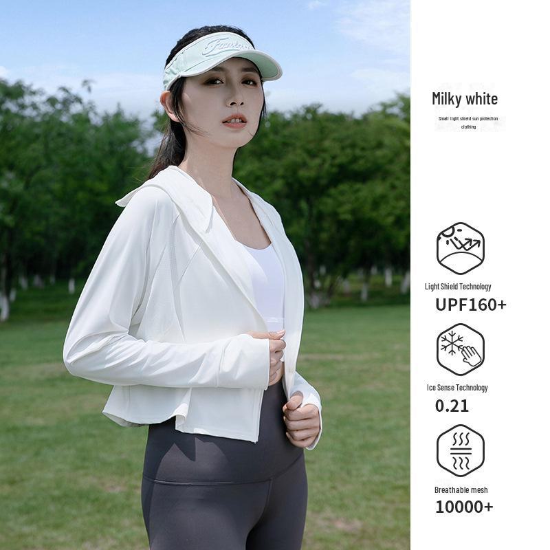UPF 50+ Women's Summer Sun Protection Shawl: Ultra-Thin, Breathable, Anti-UV Ice Silk Jacket.