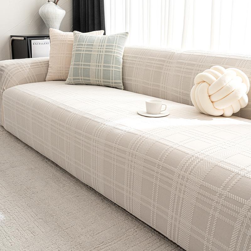 

2025 новый ретро клетчатый легкий роскошный высококачественный пылезащитный и износостойкий всеобъемлющий эластичный чехол на диван с защитой от царапин кошек foot pedal [applicable range 70 * 90cm]