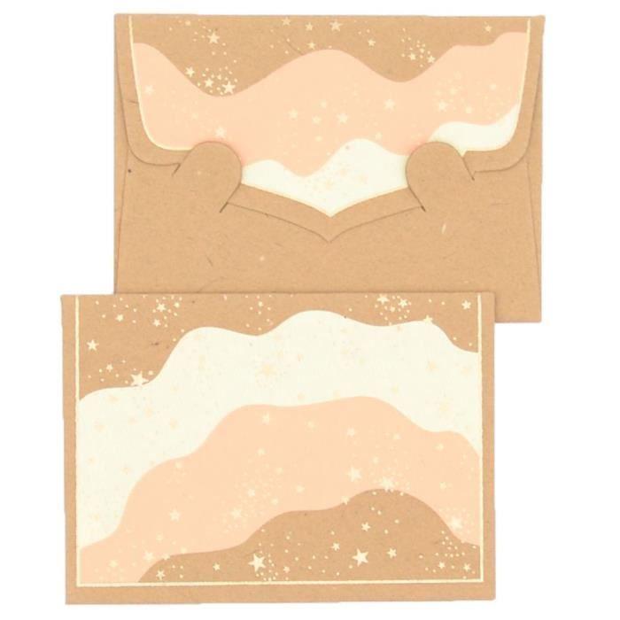 Mini EnveloppesMessage + carte 8,5x6cm Naturel - PAPER TREE - PAPERTREE STARDUST - Coton