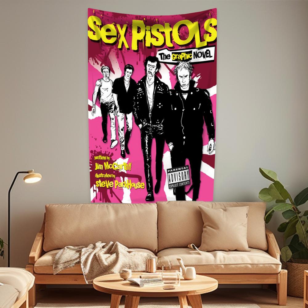 One Of The Influential Punk Band Tapestry Rock Music Home Decor Aesthetics Large Fabric Wall Hanging Dormitory Decoration