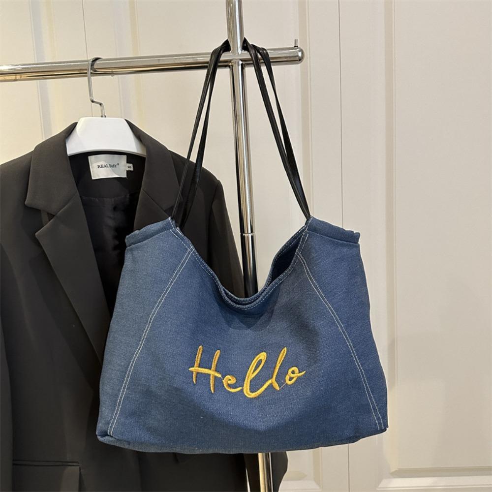 Korean Style Commuting Shoulder Pouch Portable Large Capacity Underarm Bag  Summer