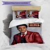 Elvis 3pcs Bedding Set Duvet Cover Closure Includes 1 Duvet Cover & 2 Pillowcases for All Seasons Bedroom Home Dorm Decor