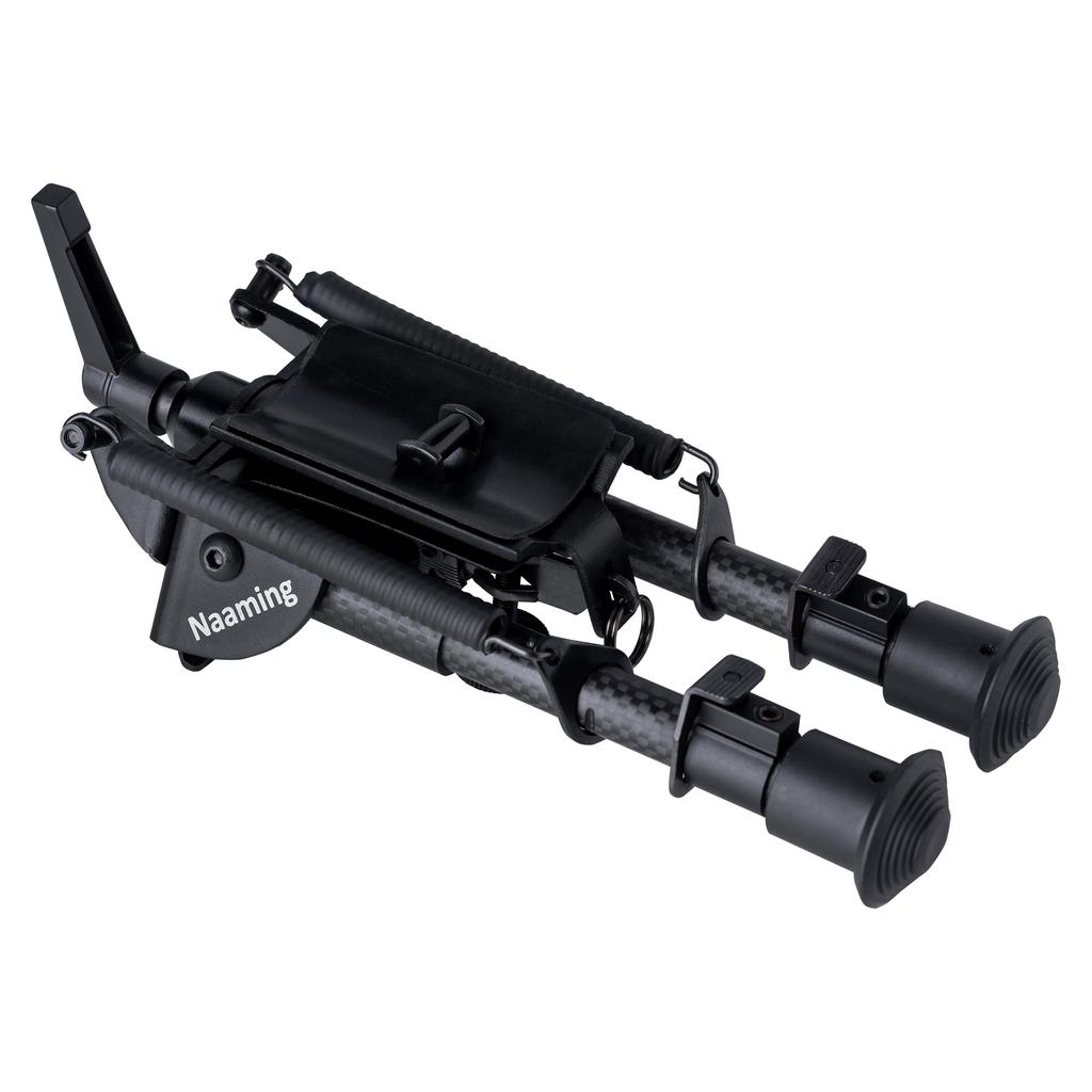 6-9 tommers karbonfiber svingbar benkstøtte Skyting Bipod Taktisk jaktrifle Bipod