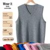 Hengyuanxiang Men's Baby Cashmere V-Neck Knit Vest