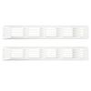 1 Pair Ventilation Rectangle Grill Cover White Air Vent Cover For Caravan RV Marine Boat