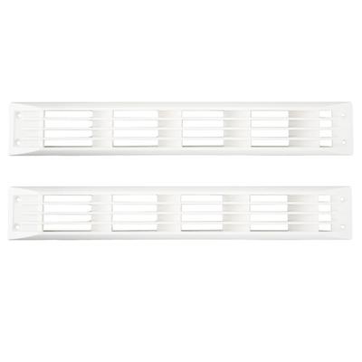 1 Pair Ventilation Rectangle Grill Cover White Air Vent Cover For Caravan RV Marine Boat