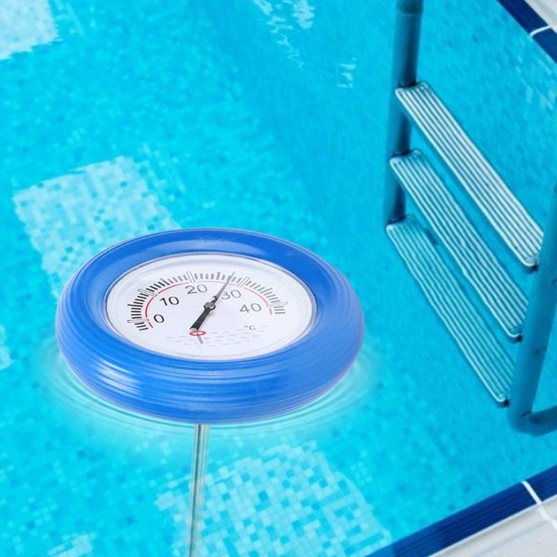 Spa Water Themometer Floating Pool Thermometer Large Centigrade Dial Plate Water Temperature Gauge Measuring Tool