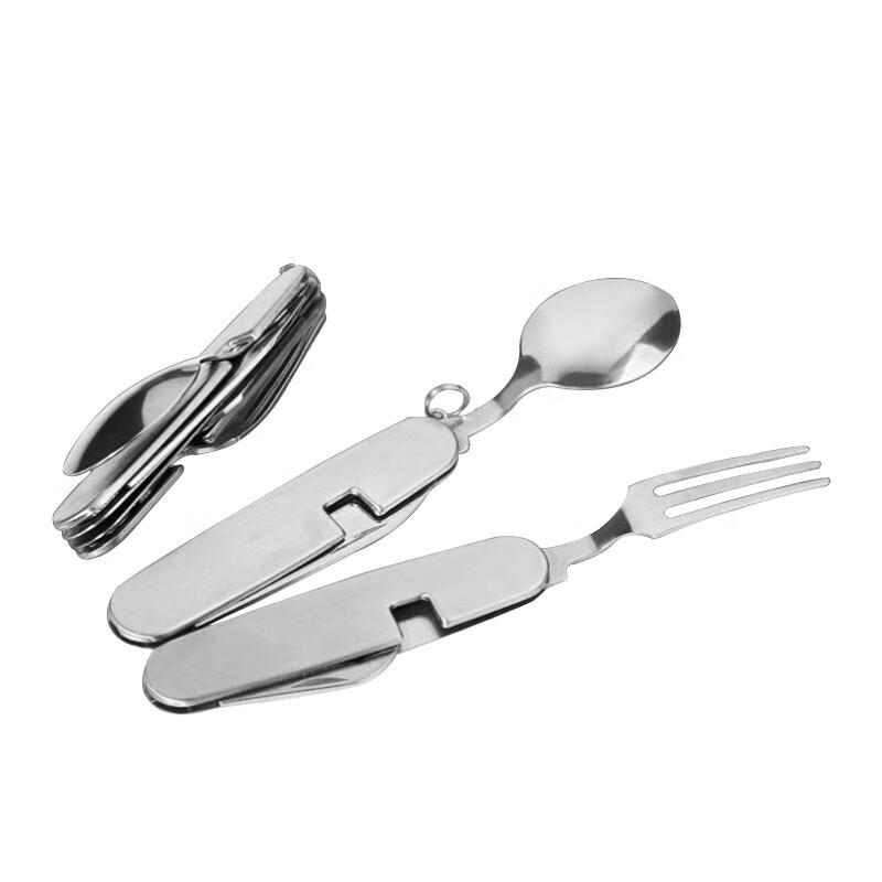 Stainless Steel Folding Camping Utensil Set