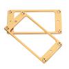 2 Pcs Electric Guitar Pickup Frame Guitar Replacement Metal Humbucker Pickup Mounting Ring for Decoration Gold