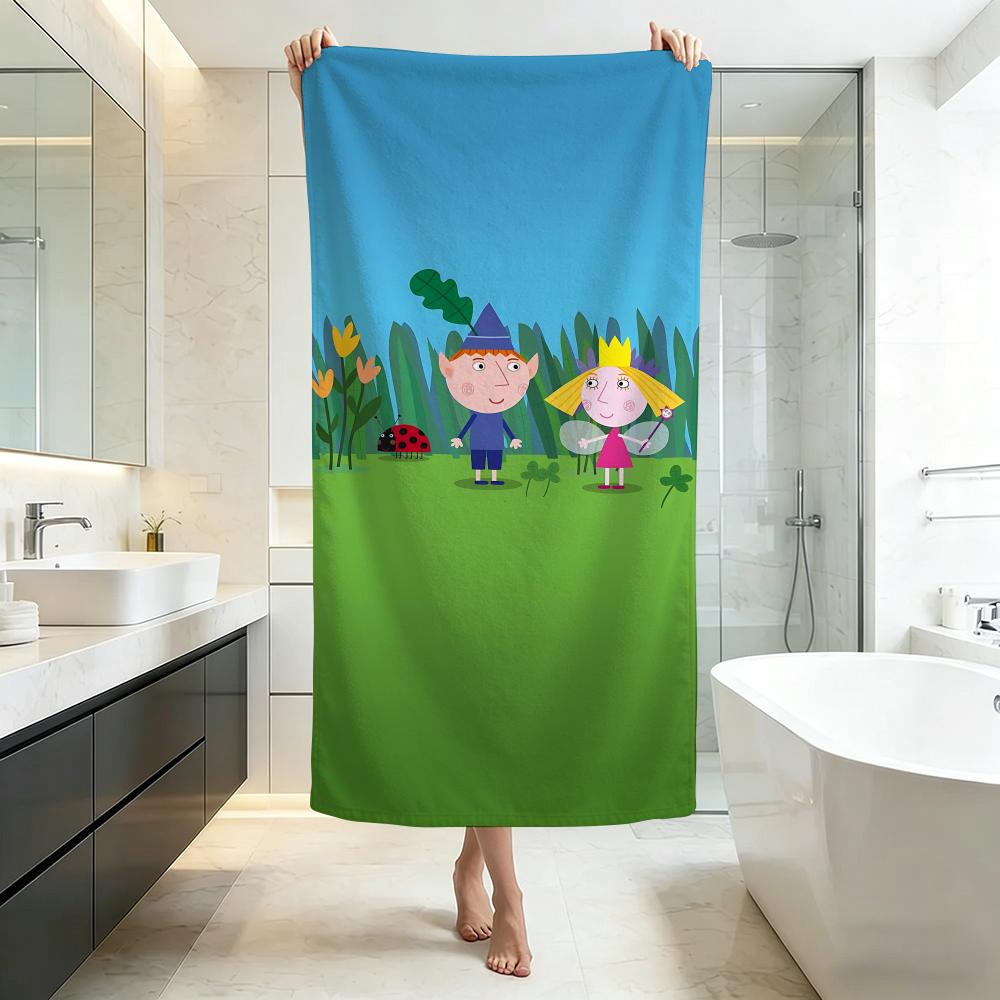 Serviette Mignonne Ben et Holly : Petit Royaume Qualité Hôtel Cinq Étoiles Écologique Ultra Douce Épaisse Serviettes de Bain