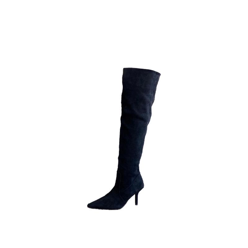 2025 Autumn French Fashion Slimming Stiletto Long Boots