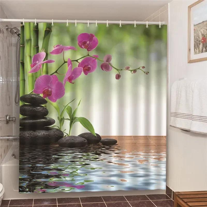 Funny Bathing Rubber Ducklings Shower Curtains Kids Home Bathroom Decor Blackout Screen Waterproof Fabric Bath Curtain Cortina