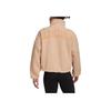 Adidas Embroidered Sherpa Fleece Stand Collar Jacket Women Outerwear Apricot H24177