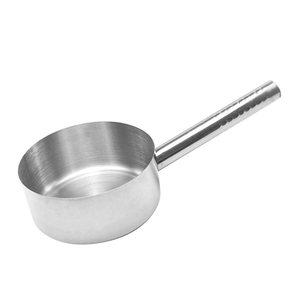 Stainless Steel Milk Pan with Handle Heat Resistant Small Sauce Pan for Induction Kitchen Restaurant 2.5kg