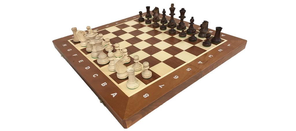 Wegiel Wooden Chess Set Chess Board Set TOURNAMENT Chess Board Poland Genuine Product No.4 (Tournament No.4)