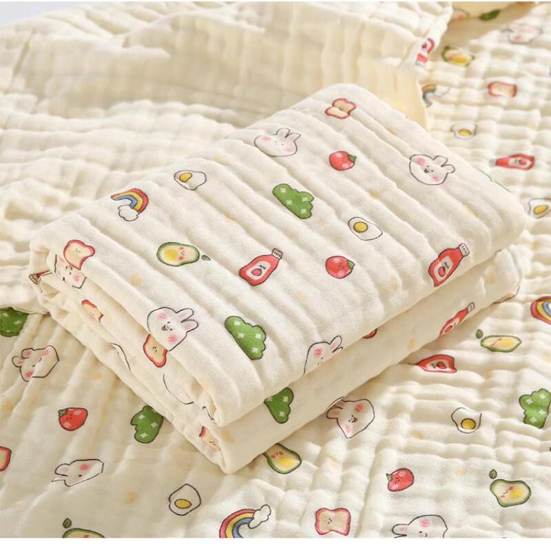 

Oeny 6-Layer Lyocell Gauze Baby Winter Quilt - Fruit Rabbit