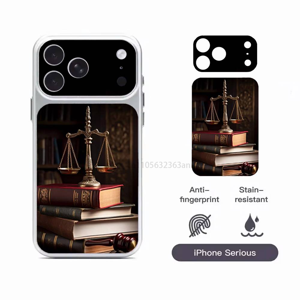 

Закон Адвокат Судья Правосудие Для Apple iPhone 17 Pro 17 ProMax Защитная наклейка-пленка на всю заднюю панель iPhone17pro