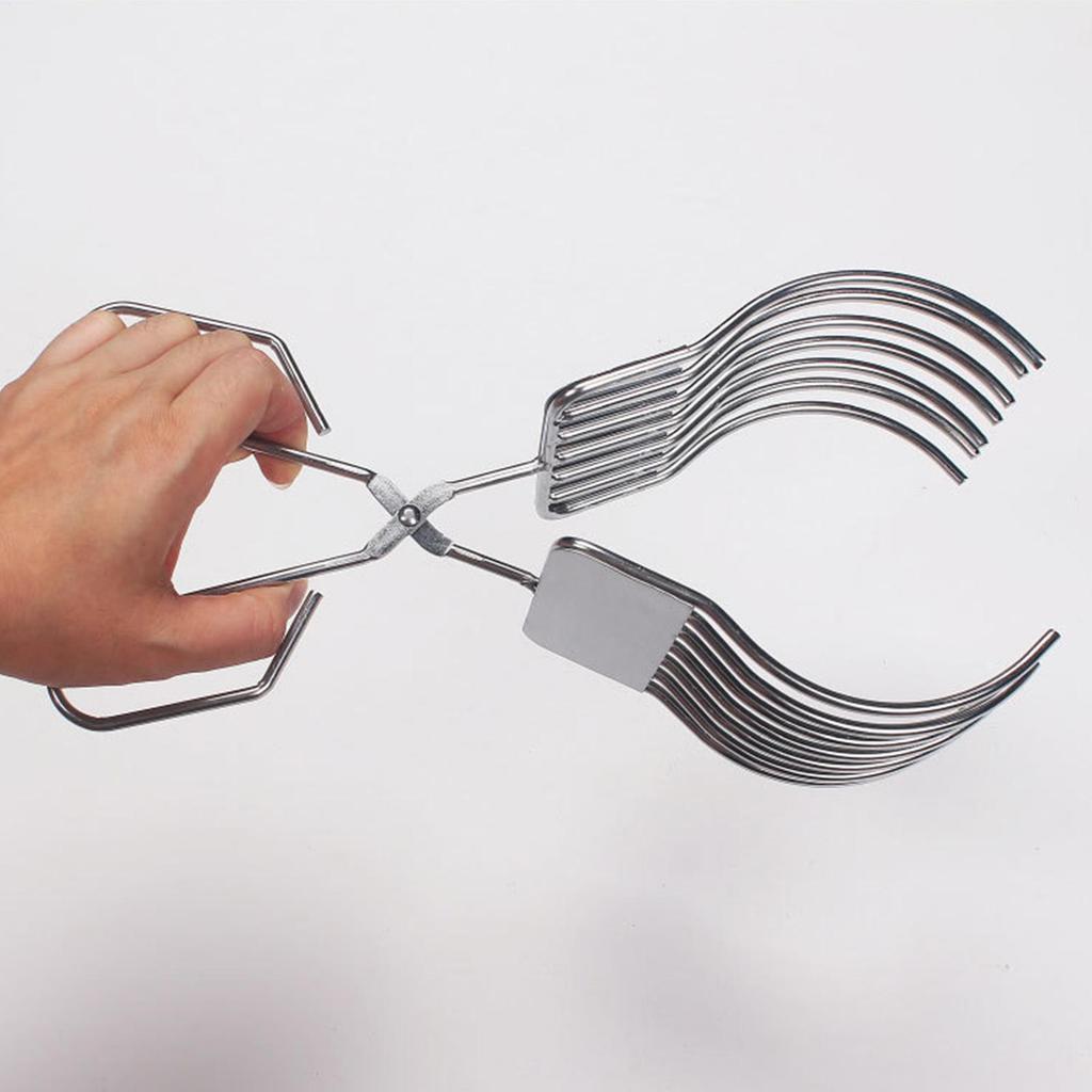 Onion Holder For Slicing Grilled Meat Tongs Stainless Steel Clamp Kitchen Gadgets Cooking Tools Tomato Holder For Bread Lemon