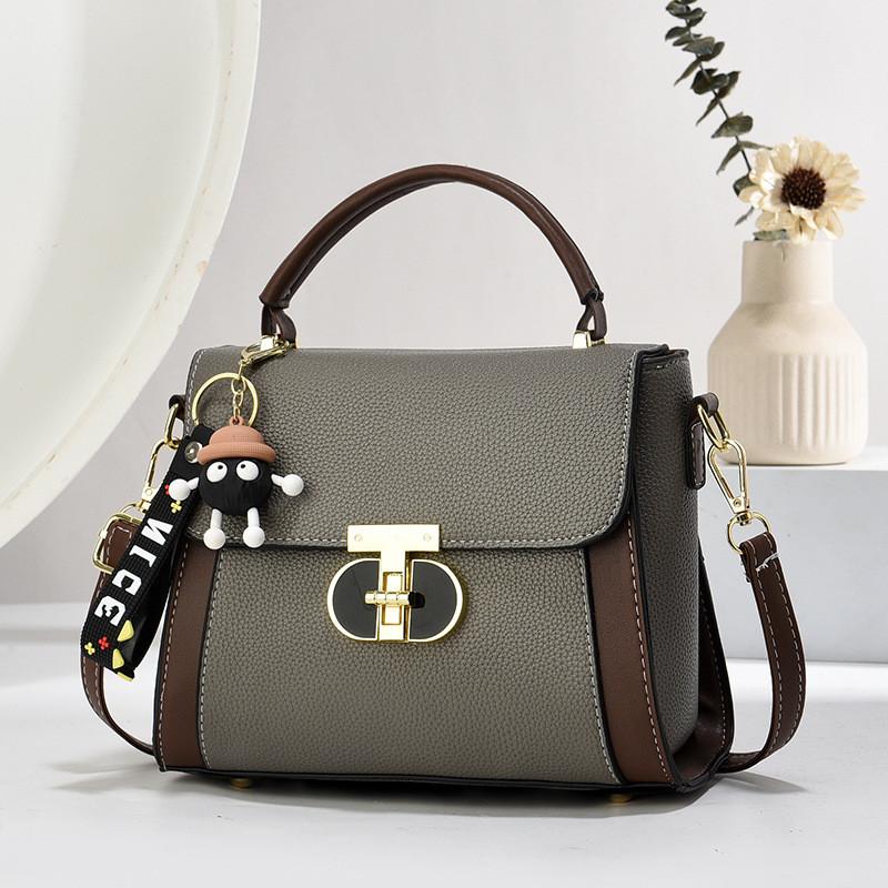 Trendy Colorful Small Handbag For Women 2024 Stylish Pu Material Crossbody Bag